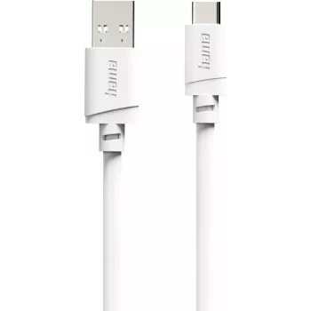 Hama USB-A - USB-C kaapeli, 2 m, valkoinen