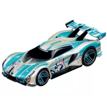 Carrera GO Kaze Dash sähköinen slotcar-ratasarja 1:43 mittakaava silmukalla ja ylikulkusillalla, 2 autoa, 2 ohjainta, 3,6 m rata, yli 6-vuotiaille