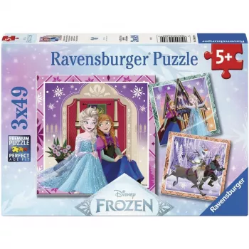 Ravensburger Disney Frozen 2 lasten palapelisarja - 3x49 palaa