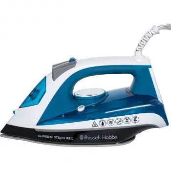 Russell Hobbs Supreme Steam Pro 23971-56 höyrysilitysrauta 2600W musta sininen harmaa valkoinen