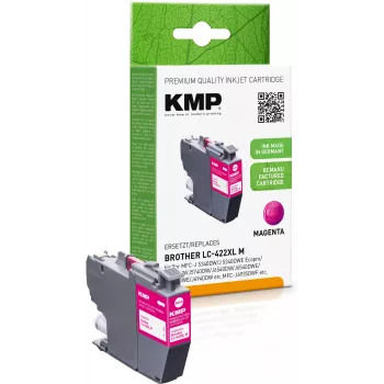 KMP uudelleenvalmistettu magentavärikasetti Brother MFC-J5340DW (LC422XLM, 1500 sivua)