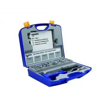 Gesipa PolyGrip® Junior niittilaatikko – 352-osainen sokeaniittivalikoima peltilaukussa