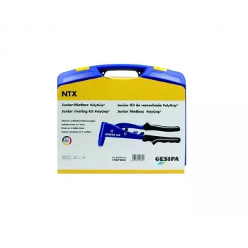 Gesipa PolyGrip® Junior niittilaatikko – 352-osainen sokeaniittivalikoima peltilaukussa