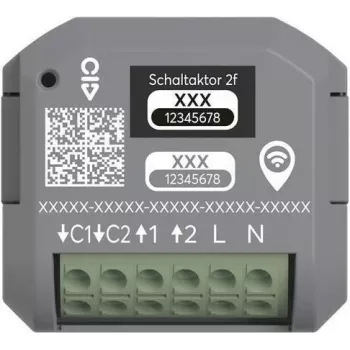 ABB free@home 2-kanavainen uppoasennus kytkinaktori 62821 U-WL