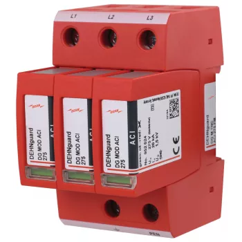 DEHN DG M TNC ACI 275 FM Type 2 ylijännitesuoja, 3-napainen, 275 V AC, kaukovalvonnalla