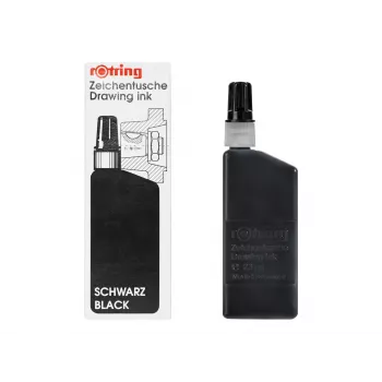 rOtring Isograph musta pigmentti muste 23 ml teknisiin piirtimiin