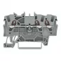WAGO 2001-1301 3-johdin läpivientiliitin, 1,5 mm², Push-in CAGE CLAMP, Ex e II, harmaa