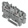 WAGO 2001-1301 3-johdin läpivientiliitin, 1,5 mm², Push-in CAGE CLAMP, Ex e II, harmaa