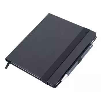 TROIKA BLACK SLIMPAD A5 muistilehtiö tummansinisellä kynällä