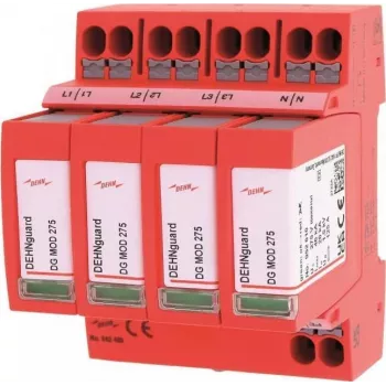 DEHN DG MP TNS 275 tyypin 2 ylijännitesuojalaite 4-napainen 275V AC 20kA