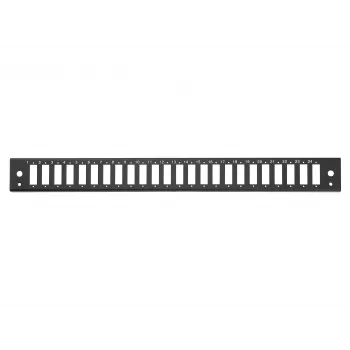 EQUIP 19 tuuman 1U rack-asennus kuitu-patch-paneeli, 24x SC-duplex, 48-kuituinen multimode OM3/OM4, teräs, musta