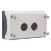 Eaton M22-I2 tyhjä kotelo 2 käyttöelementille, pinta-asennus, vaaleanharmaa RAL 7035
