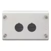 Eaton M22-I2 tyhjä kotelo 2 käyttöelementille, pinta-asennus, vaaleanharmaa RAL 7035