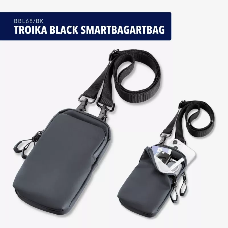 TROIKA BLACK SMARTBAG älypuhelimen olkalaukku BBL68/BK