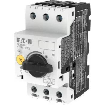 EATON PKZM0-1 moottorinsuojakatkaisija, 0,63-1A, 3-napainen, 0,25kW 400V, kiertonuppi, ruuviliitännät