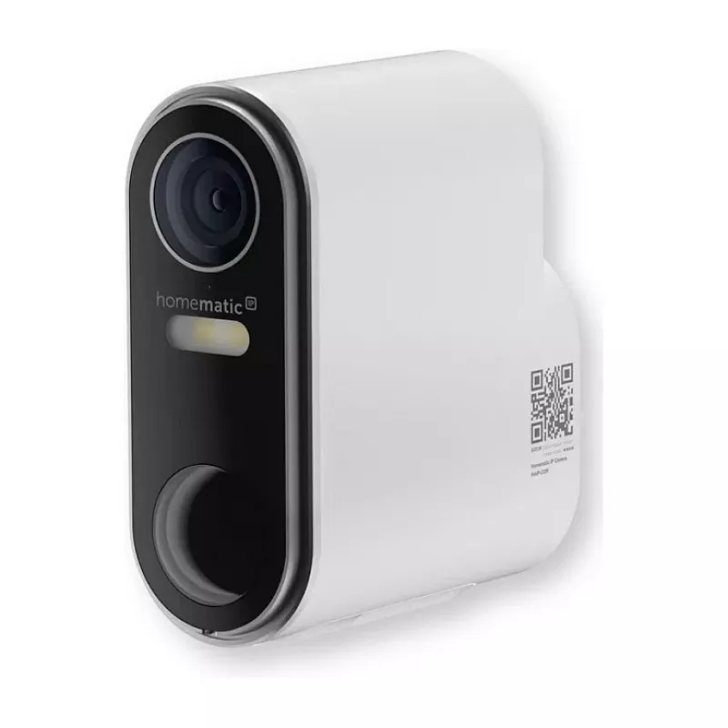 Homematic IP akku-ulkokamera (HmIP-COR) – 3MP, WLAN, valkoinen/musta