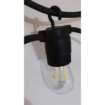 SYNERGY21 S21-LED-001138 LED-retrofitlamppu S14 E27 lämmin valkoinen 1,5W valosarjoihin