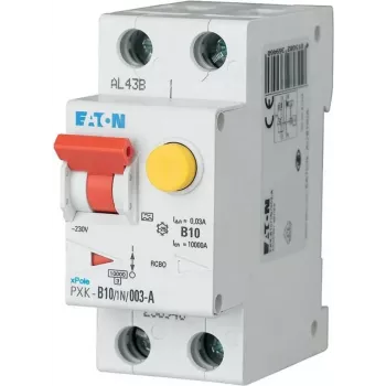 Eaton PXK-B10/1N/003-A RCBO 10A 30mA tyyppi A 1P+N 230V 6kA 2TE