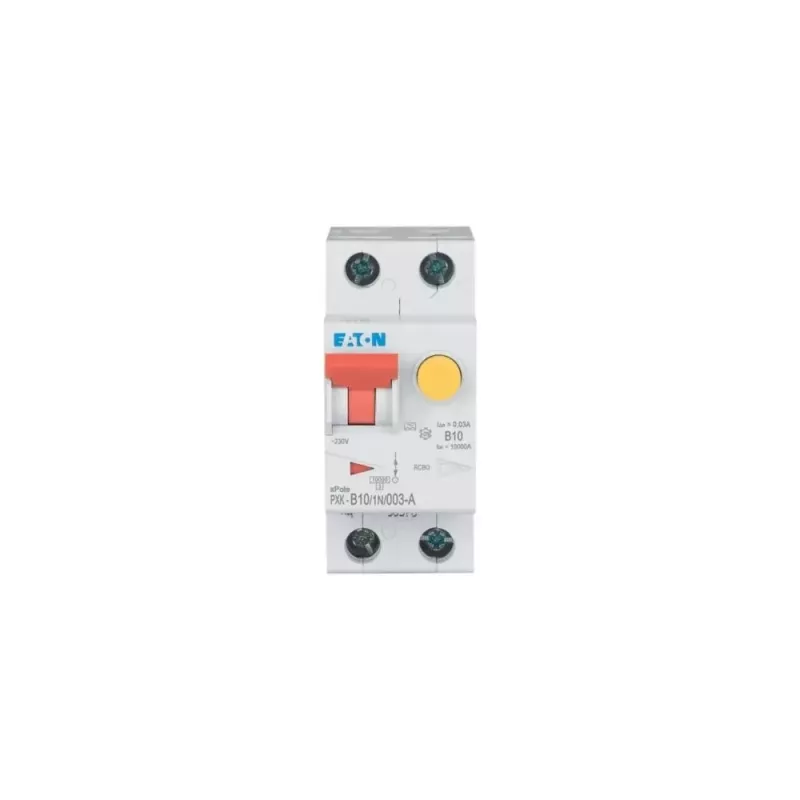 Eaton PXK-B10/1N/003-A RCBO 10A 30mA tyyppi A 1P+N 230V 6kA 2TE