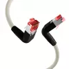 EFB Elektronik K4137GR.2 Cat.6A S/FTP LSZH -kytkentäkaapeli, Draka UC900 TM21, 2x90 astetta, 2 m, harmaa