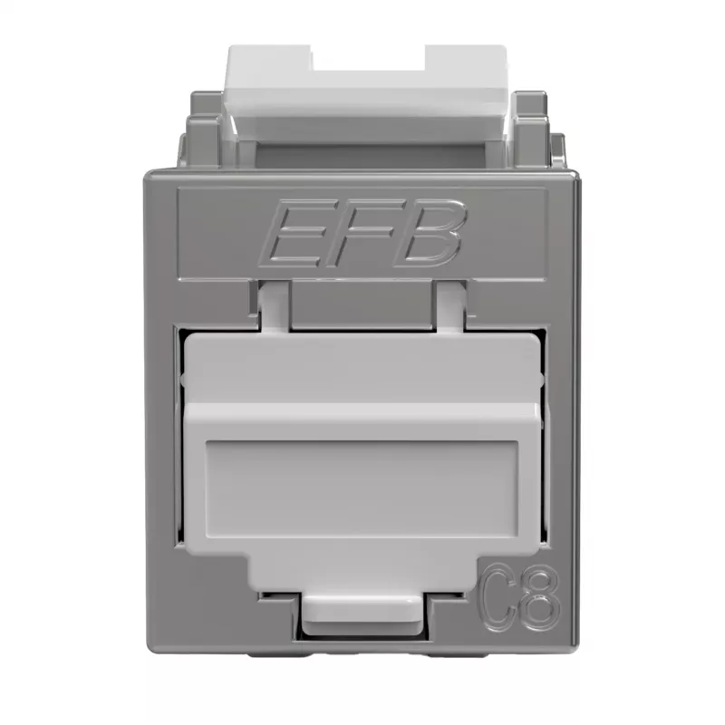 EFB Elektronik E-20096 RJ45 Keystone Slimline Cat.8.1 2000MHz suojattu moduuli