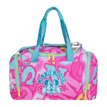 McNeill Disney Minnie Mouse urheilukassi, pinkki/punainen, 16L, polyesteri, lasten