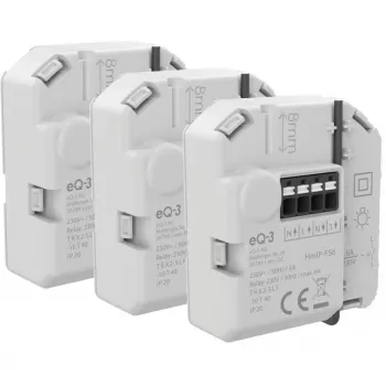 Homematic IP uppoasennettava kytkinaktori 6 A (3 kpl:n pakkaus)