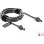 Delock DC 5.5 x 2.1 mm uros DC 5.5 x 2.1 mm uros virtakaapeli Starlink Mini, 2 m harmaa