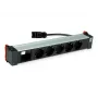 Bachmann POWER FRAME 5x Schuko-pistorasia 1x moduulipaikka 0,2m GST18i3 musta