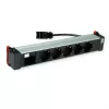 Bachmann POWER FRAME 5x Schuko-pistorasia 1x moduulipaikka 0,2m GST18i3 musta