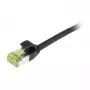 SYNERGY21 S217918 CAT6A S/FTP Slim -patch-kaapeli, 5m, musta, LSZH/TPE Superflex, AWG28, 500MHz, 10Gbps