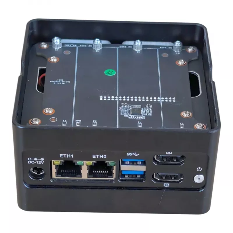 ALLNET NAS-N355 minitietokone Intel Core 3 N355 16GB DDR5 256GB SSD 2x2.5GbE NAS