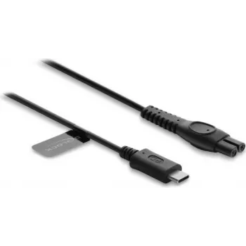 Delock USB Type-C latauskaapeli 5V Philips-partakoneille QP2724, QP2834, MG9520-sarja - 1m varakaapeli