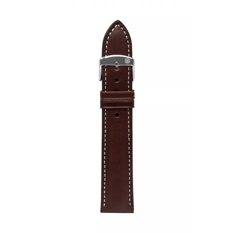 Zeppelin nahkaranneke, ruskea, 22 mm