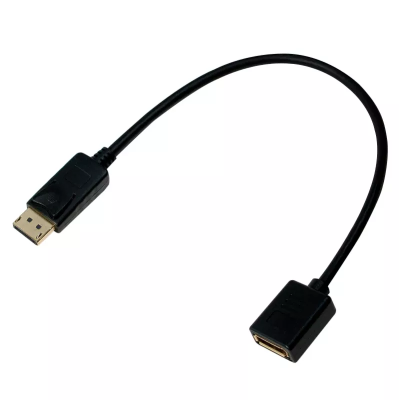 LogiLink CV0112 DisplayPort EDID -testeri, musta