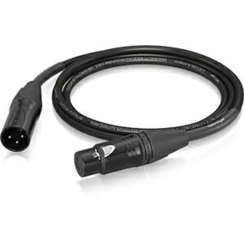 Behringer PMC-150 XLR-kaapeli, naaras-uros, mikrofonikaapeli 1,5 m, musta