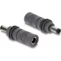 Delock DC 5,5 x 2,1 mm - DC 5,5 x 2,1 mm sovitin, yhteensopiva Starlink Minin kanssa, harmaa