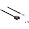 Delock haarukkavalokenno 5 mm rako U-tyyppi 4 avoimella kaapelinpäällä PNP vaalea/pimeä kytkettävä 2 m