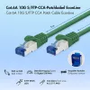 LogiLink Cat.6A S/FTP LSZH patchkaapeli, CCA, vihreä, 5 m, EconLine