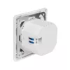 LogiLink seinäpistorasia 2-porttisella USB-C-laturilla, 25W PD
