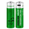 LogiLink LR6RCB2 USB-C ladattavat AA-litiumioniakut, 2 kpl:n pakkaus, 1,5 V vakiolähtöjännite, 2600 mWh