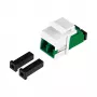 EFB Keystone-moduuli LC/APC Duplex OS2 vihreä - yksimuotokuituadapteri