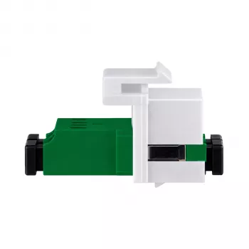 EFB Keystone-moduuli LC/APC Duplex OS2 vihreä - yksimuotokuituadapteri