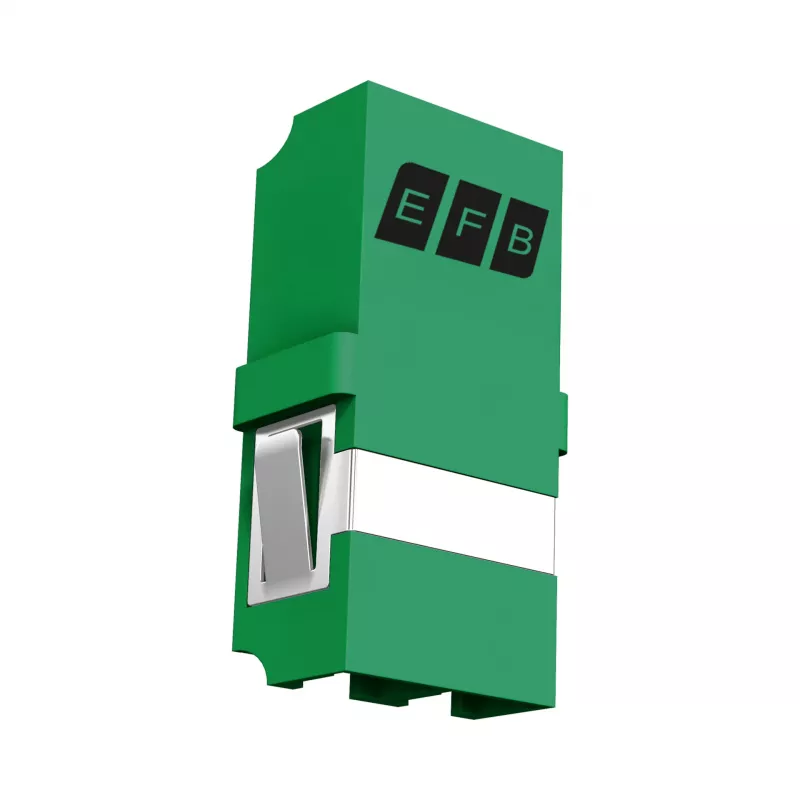 EFB Keystone-moduuli LC/APC Duplex OS2 vihreä - yksimuotokuituadapteri