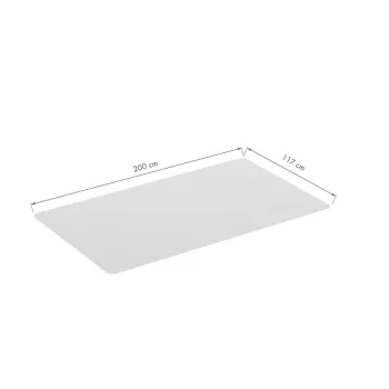 LOGILINK lattiansuojamatto koville lattioille, 117 x 200 cm, erittäin pehmeä PVC, läpinäkyvä, liukumaton, ftalaatiton, sopii lattialämmitykselle