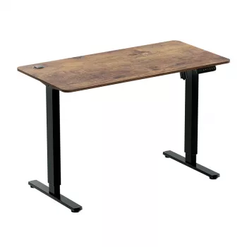LOGILINK EO0057 sähköinen seisoma-istumatyöpöytä, 120x60 cm, yksimoottorinen, ruskea pöytälevy, 70 kg kuormitus