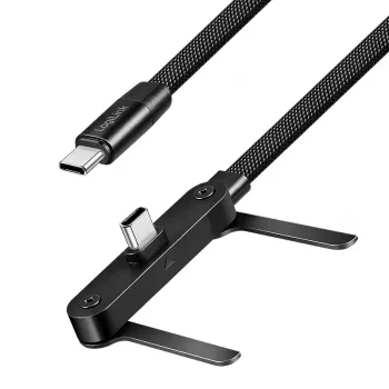 LogiLink USB 2.0 Type-C kaapeli C/uros C/uros 480 Mbps 240W litteä musta 1,5 m