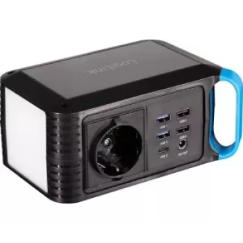 LogiLink voimalaitos 80W, 256Wh LiFePO4 60W USB-C PD:llä, puhdas siniaalto AC