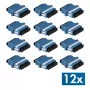 LogiLink kuituadapteri SC duplex, 12 kpl, laipalla, sininen