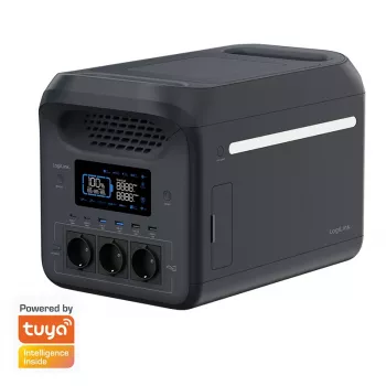 LogiLink PPS1800 kannettava varavoimalähde, 1800 W, LiFePO4, Tuya-yhteensopiva